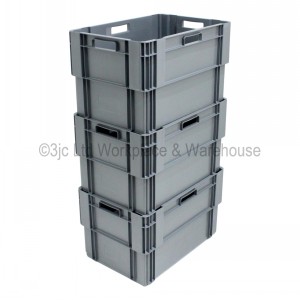 Standard Euro Box 60cm Solid Sides & Base 70 Litre